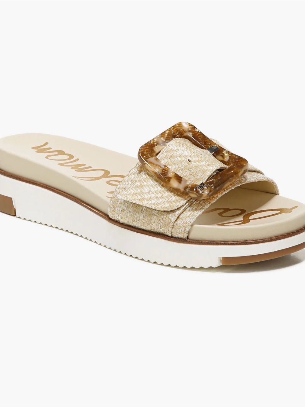 Sam Edelman Ariane Platform Slide Sandal (Eggshell)